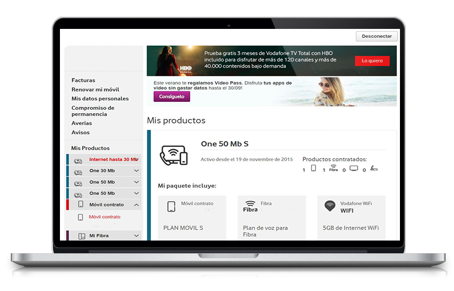 consultar y descargar facturas ayuda vodafone particulares