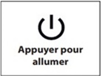 ecran affichage appuyer pour allumer un radiateur électrique atlantic