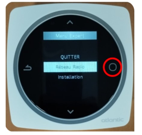 Thermostat Navilink 125/128 : réseau radio