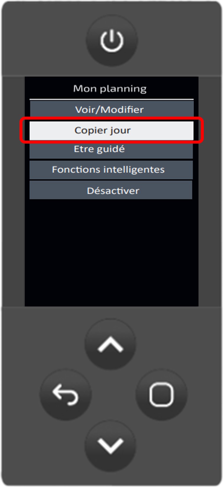 Radiateurs électriques Atlantic Zigbee, étapes pour copier coller planning