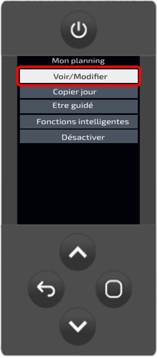 Radiateur électrique Atlantic : voir et modifier