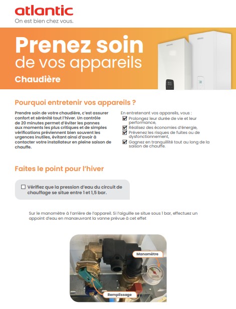 infographie entretien chaudiere