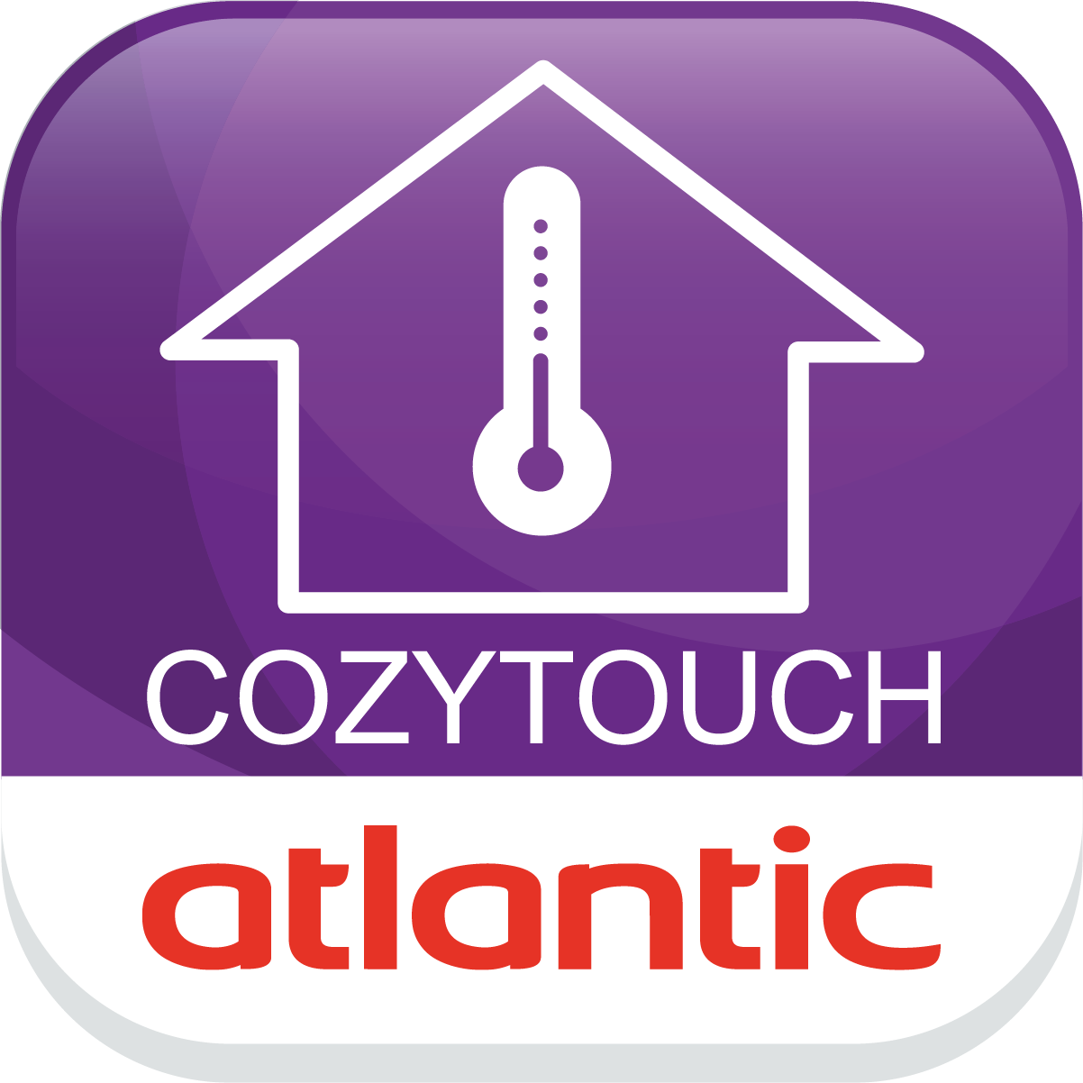 Atlantic Cozytouch : logo dans les stores App Store et Google Play