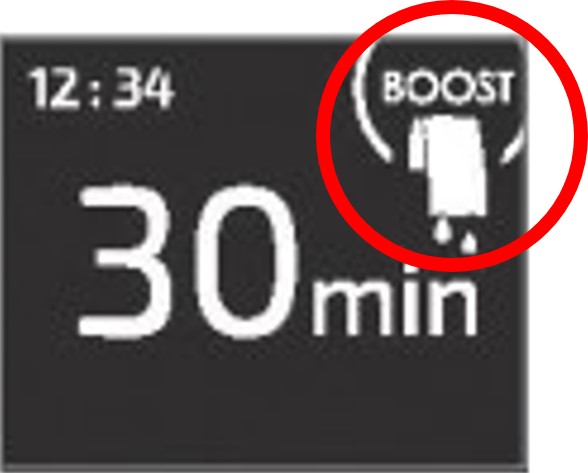 Sèche-serviettes Atlantic : mode BOOST activé en séchage