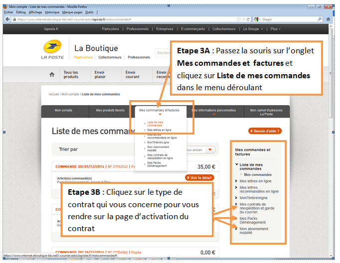 La Poste Mes Contrats De Réexpédition En Ligne Aide en ligne | La Poste
