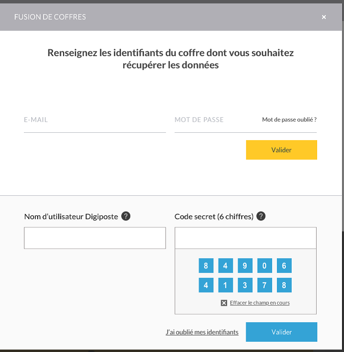 digiposte connection